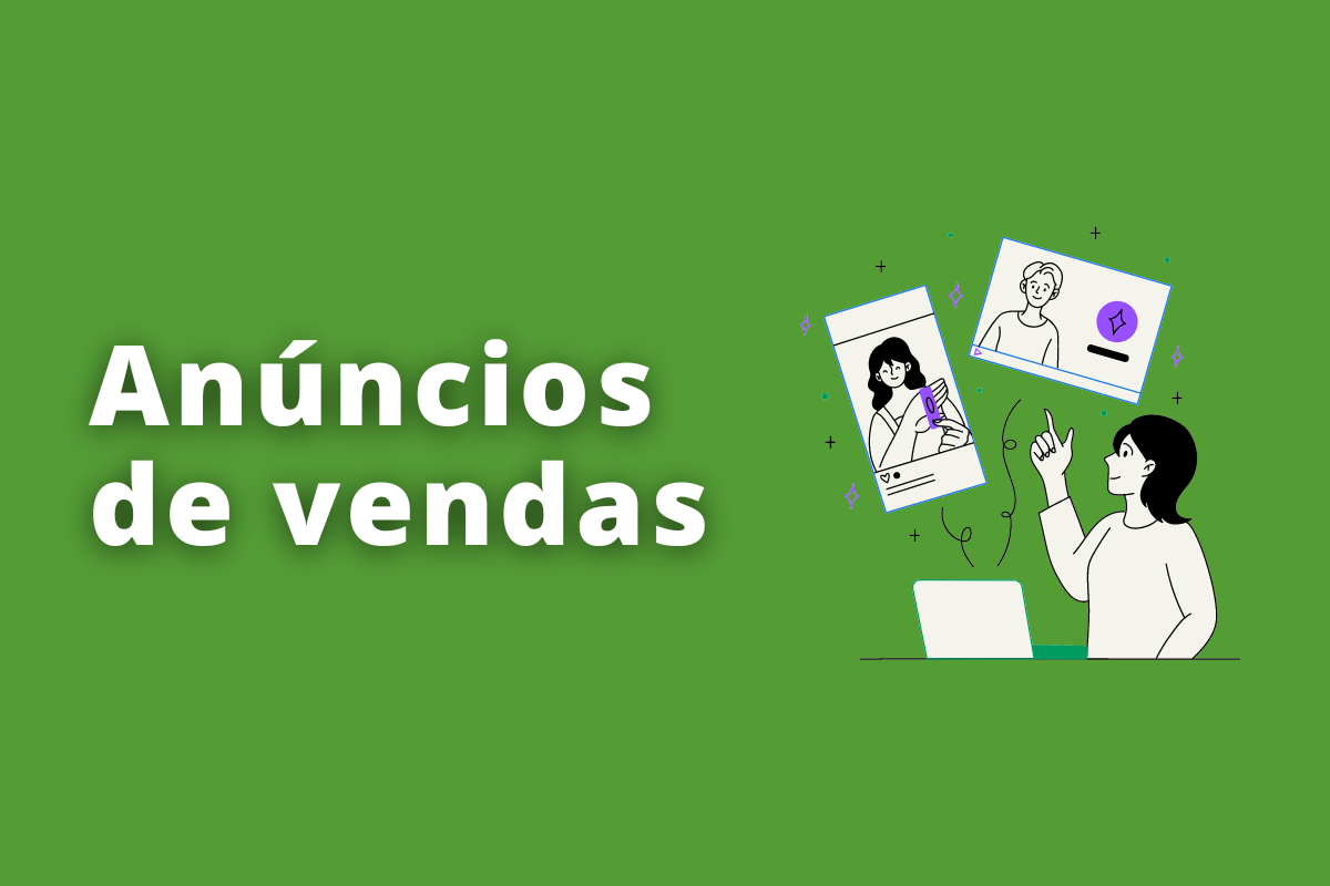 a imagem ilustra sobre anúncios de vendas